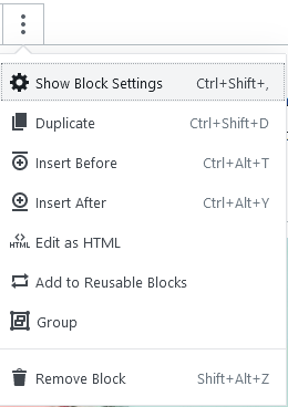 block more options